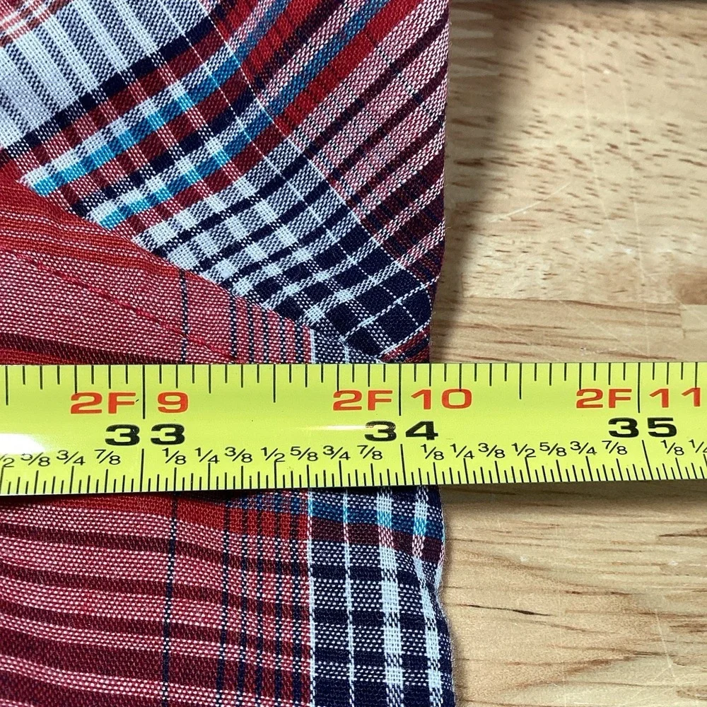 Men's Wrangler Short Sleeved Pearl Snap Plaid Wester Shirt Cowboy Big & Tall 5XL